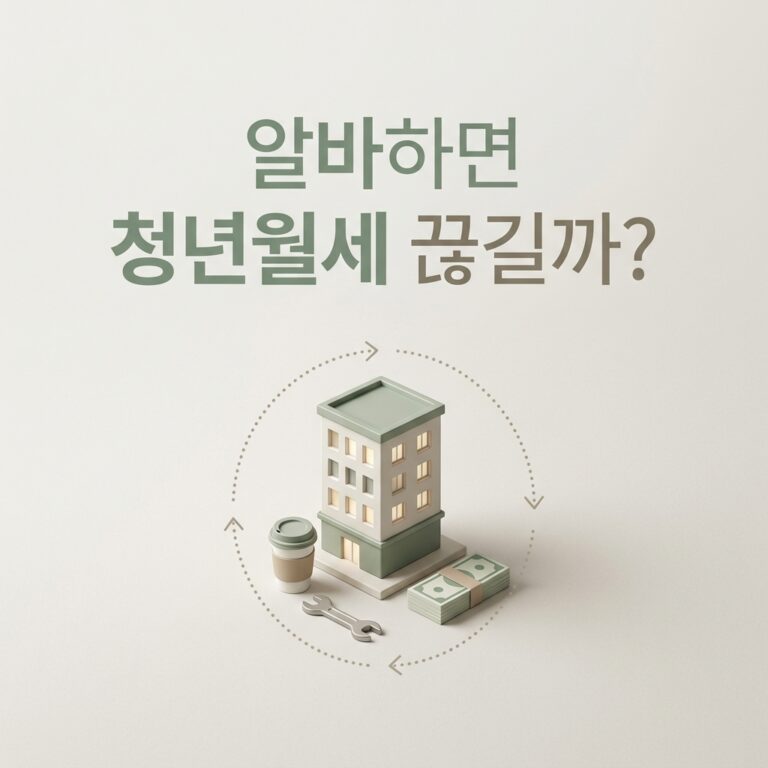 ai thumbnail minimal 알바하면 청년월세 끊길까 1787748321