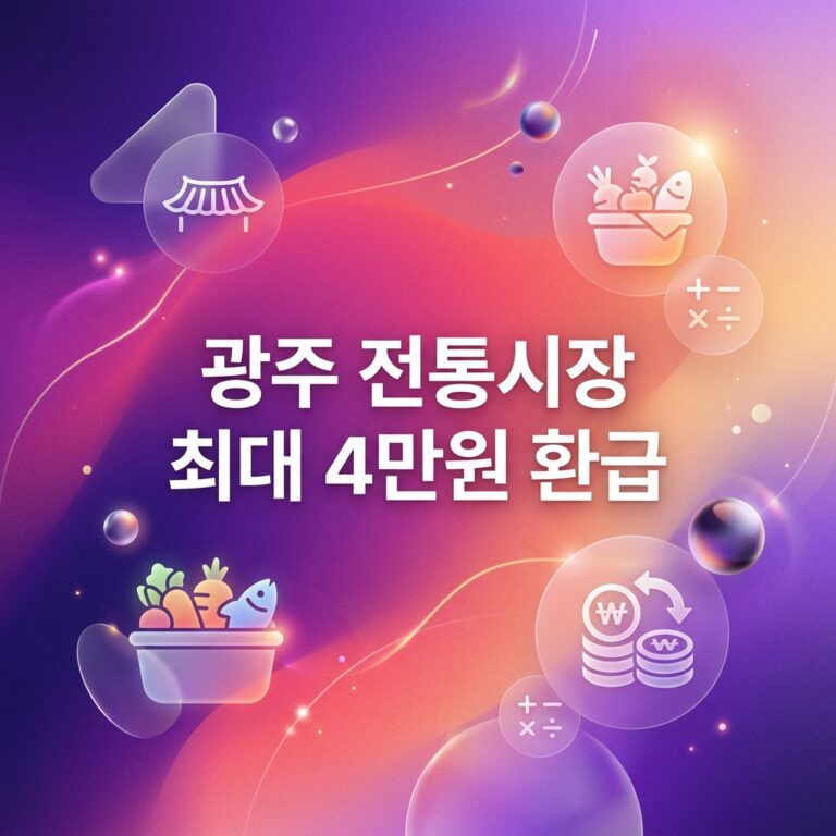 ai thumbnail gradient 광주 전통시장 최대 4만원 환급 1790109207