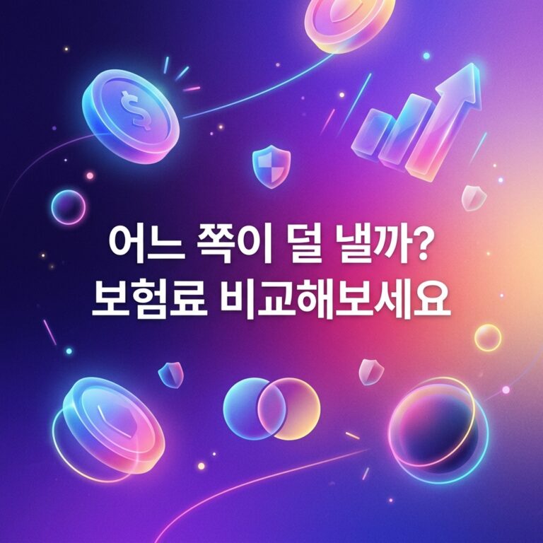 ai thumbnail gradient 어느 쪽이 덜 낼까 보험료 비교해보세요 1789131788
