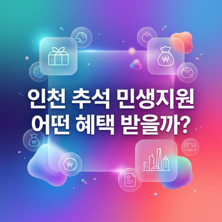 ai thumbnail gradient 인천 추석 민생지원 어떤 혜택 받을까 1790109503