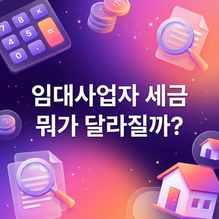 ai thumbnail gradient 임대사업자 세금 뭐가 달라질까 1790234400