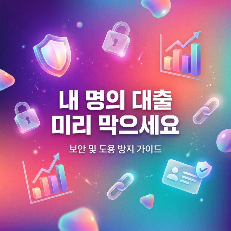 ai thumbnail gradient 내 명의 대출 미리 막으세요 1791176578