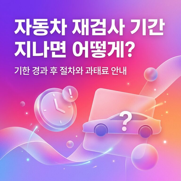 ai thumbnail gradient 자동차 재검사 기간 지나면 어떻게 1790950986